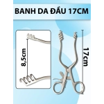 Banh da đầu, banh tự động 17cm Đầu móc nhỏ D1,5 R1,5 lớn D2 R1,5 rộng banh 9cm dài tổng 17