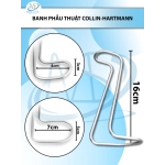 Banh phẫu thuật Collin-Hartmann Dài 16cm, đầu dài D7cm R5cm, đầu ngắn D4cm R3cm