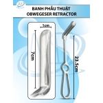 banh phẫu thuật Obwegeser Retractor, banh phẫu thuật hàm mặt 23.5cm LỚN D7cm r1.cm