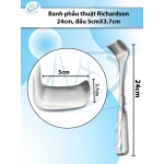 Banh phẫu thuật Richardson 24cm, đầu D5cm R3.7cm
