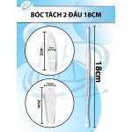 Bóc tách 2 đầu 18cm, đầu tròn(D2cm R7mm) nhọn (D2cm R4mm)