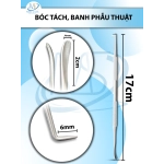 Bóc tách, banh phẫu nhỏ 17cm, đầu bóc tách d2x0,4cm, đầu nhọn D0,6cm