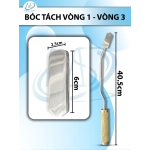 Bóc tách ngực mông Dài 40.5cm D6 R2.5cm cong trái
