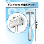 Búa xương Hajek Mallet  21.5cm, D2.6cmR5 nặng 255g