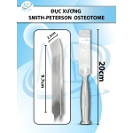 Đục xương Smith Peterson Osteotome cong 20cm D9.7cm R2.5cm 266g