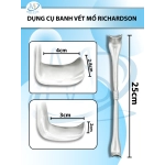 Dụng cụ banh vết mổ Richardson 2 đầu Dài 25cm Lớn (D4cm R2.8cm) nhỏ( D3cm R2cm )