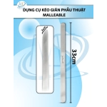 Dụng cụ kéo giãn phẫu thuật malleable (malleable retractor) Dài 33cm R2cm, làm từ thép không gỉ mềm dẻo có thể tái sử dụng