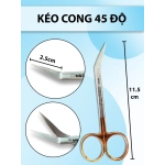 Kéo cong 45 độ, kéo cắt vách ngăn, kéo có TC cắt bén không rít