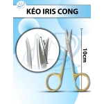 Kéo iris cắt chỉ 10cm cong, lưỡi 2cm