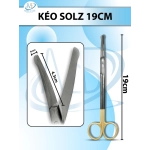 Kéo Solz 19cm, kéo phẫu thuật tạo hình D4.3cm r5mm