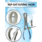 kẹp giữ xương càng cua 16cm chất lượng cao. Khe 7mm D2.5cm R3mm