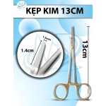 Kẹp kim 13cm đầu kẹp D1.4cm R1.5mm