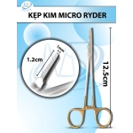 Kẹp kim Micro Ryder Dài 12,5cm, kẹp D1,2cm R1mm