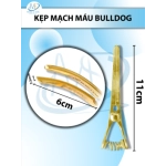 Kẹp mạch máu bulldog 11cm Cong Dài 11cm kẹp 6cm