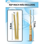 Kẹp mạch máu bulldog 11cmx3mm thẳng (11cm D5.8cm R3mm)