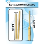 kẹp mạch máu bulldog 12.5cmx3.5mm thẳng (12.5cm D6.5cm R3.5mm)