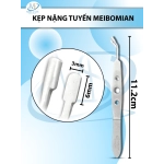 Kẹp nặn tuyến Meibomian 11.2cm, ĐẦU VUÔNG d6mm r3mm
