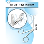 Kẹp sinh thiết Hartman Dài 13.3cm cong lên, đầu D6mm R1mm