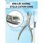 Kìm cắt xương cộng lực Stille- Liston 24cm cong