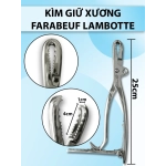 Kìm giữ xương Farabeuf Lambotte 25cm D4 R1 dài 25,5cm