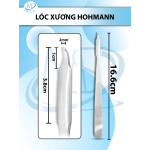 Lóc xương hohmann Dài 16.6cm d3.8cm dmin 1cm r2mm