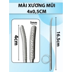Mài xương mũi 16,5cm đầu mài 4cm x 0,5cm, Mài xương Gallaher Nasal Rasps