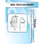 Móc tách da Knapp, móc phẫu thuật Dài 15.7cm, đầu tù D1.8cm R1cm cong 8mm
