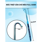 Móc triệt sản chó mèo 16,5cmx1cm , móc tử cung chó mèo  full xanh