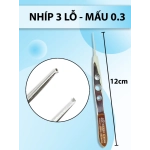Nhíp 3 lỗ mấu, nỉa 3 lỗ mấu, nhíp 3 lỗ thẩm mỹ
