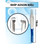 Nhíp Adson 18cm Mấu, đầu nhíp 1,5mm