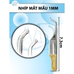 Nhíp mắt mấu siêu nhỏ dài 7,3cm đầu nhíp cong 1mm
