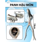 Panh hậu môn Dài thân 19cm dài đầu 8cm rộng 2,5cm tròn 4x4cm
