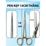 Pen kẹp 14cm thẳng, pen y tế