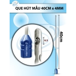 Que hút 40cm x 4mm, 3 lỗ tháp tròn
