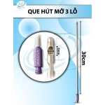 Que hút mỡ 3 lỗ 30cm x 4.5mm, lỗ D6mm R5.5mm