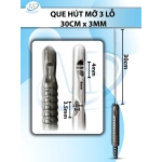 Que hút mỡ 3mmx30cm 3 lỗ, lỗ to d4mmx3mm 2 lỗ nhỏ d3,5mmxr2,5mm