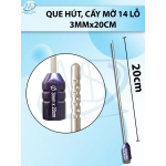 Que hút mỡ cấy 14 lỗ, lỗ sắc bén cắt mỡ tốt 3mmx20cm