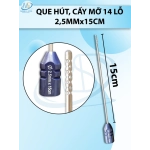 Que hút mỡ cấy 14 lỗ, que hút lỗ sắc bén cắt mỡ tốt  2,5mmx15cm