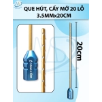 Que hút mỡ cấy 20 lỗ, que hút lỗ sắc bén cắt mỡ tốt 3,5mmx20cm, lỗ 1x1mm