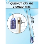 Que hút mỡ, cấy mỡ 1 lỗ 2,5mmx15cm, D3 R2