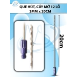 hút mỡ, kim hút 12 lỗ 3mmx20cm R1 5 D4