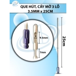 Que hút mỡ, kim hút  3 lỗ 3.5mmx25cm, lỗ R3 D9.5 D7