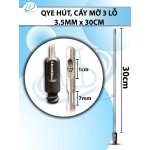 Que hút mỡ, kim hút  3 lỗ 3,5mmx30cm, r2.5 d1cm d7mm