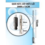 Que hút mỡ, kim hút  3 lỗ 3mmx15cm , lỗ R2 D8 D5