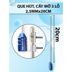 Que hút mỡ, kim hút mỡ 3 lỗ 2,5mmx20xm, lỗ R1,5 D6 D3