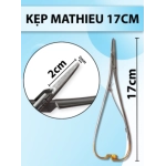 Kẹp mathieu 17cm x 2 mm, Kẹp mathieu kẹp chun nha khoa