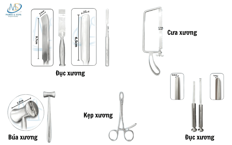 Dụng cụ chuyên khoa phẫu thuật xương