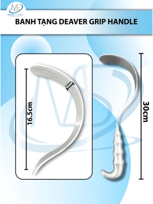 Banh tạng Deaver Grip handle Dài 30cm D16.5cm R3.8cm