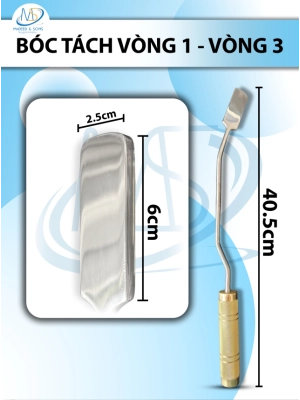Bóc tách ngực mông Dài 40.5cm D6 R2.5cm cong trái