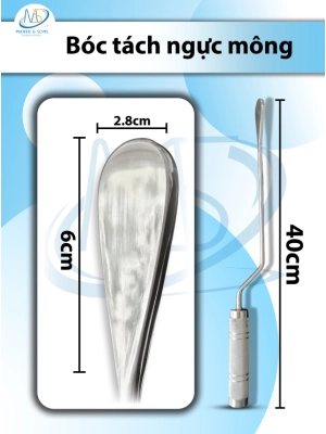 Bóc tách ngực mông Dài 40cm thân 23cm đầu D6cm R2.8cm